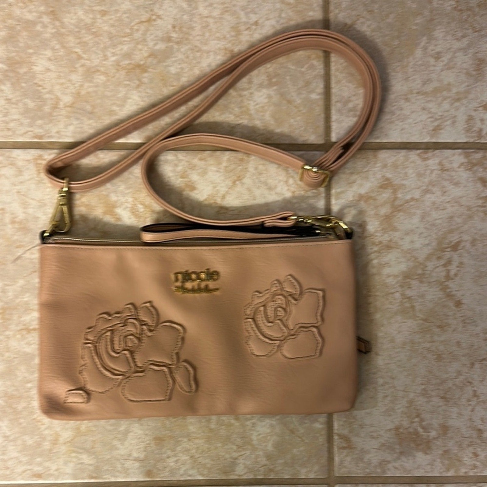 Nicole Miller Pink Crossbody Bag