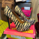 Zebra Print Platform Heels