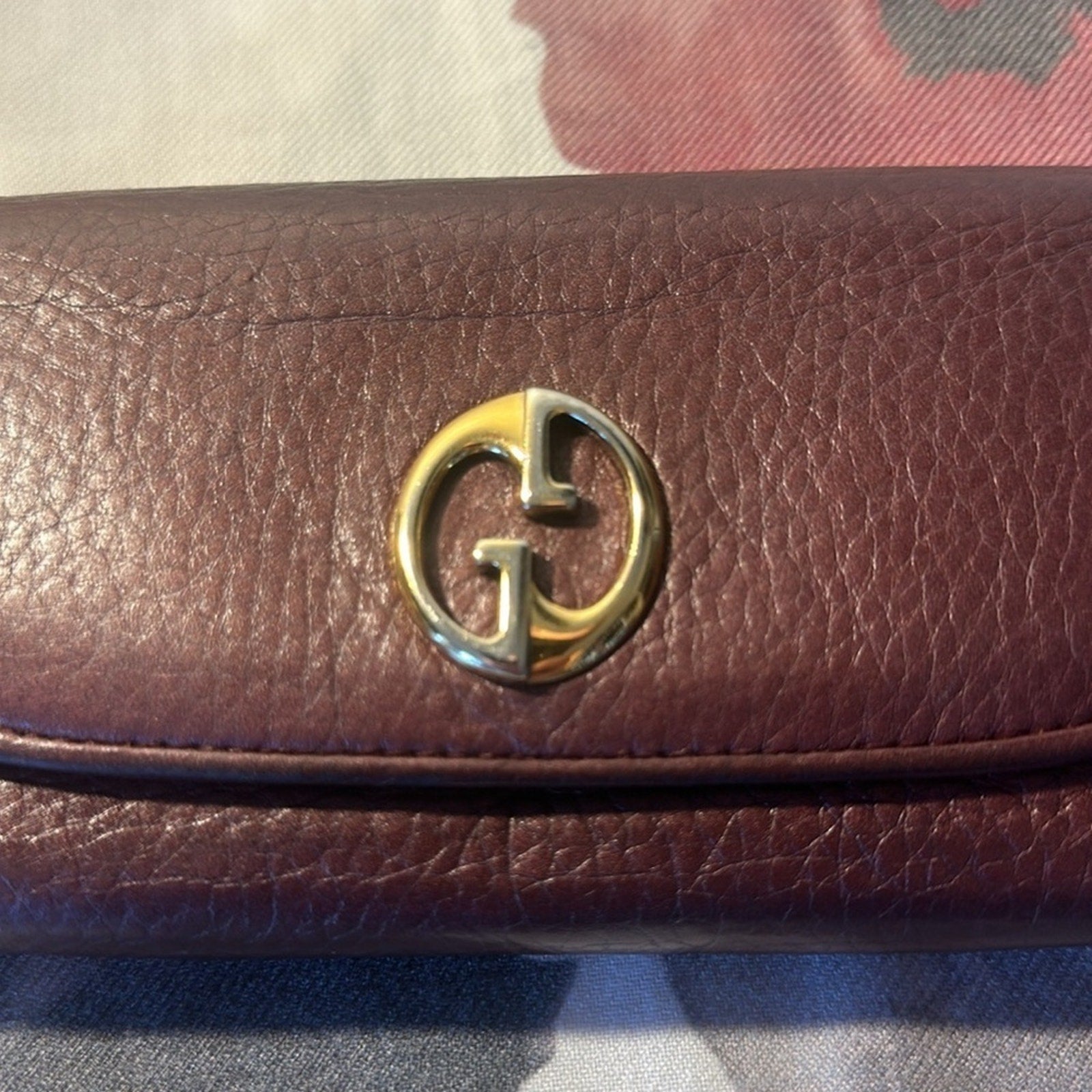 Gucci 1973 Wallet in Burgandy Leather w/COA