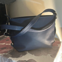 Rosetti Navy Blue Leather Shoulder Bag
