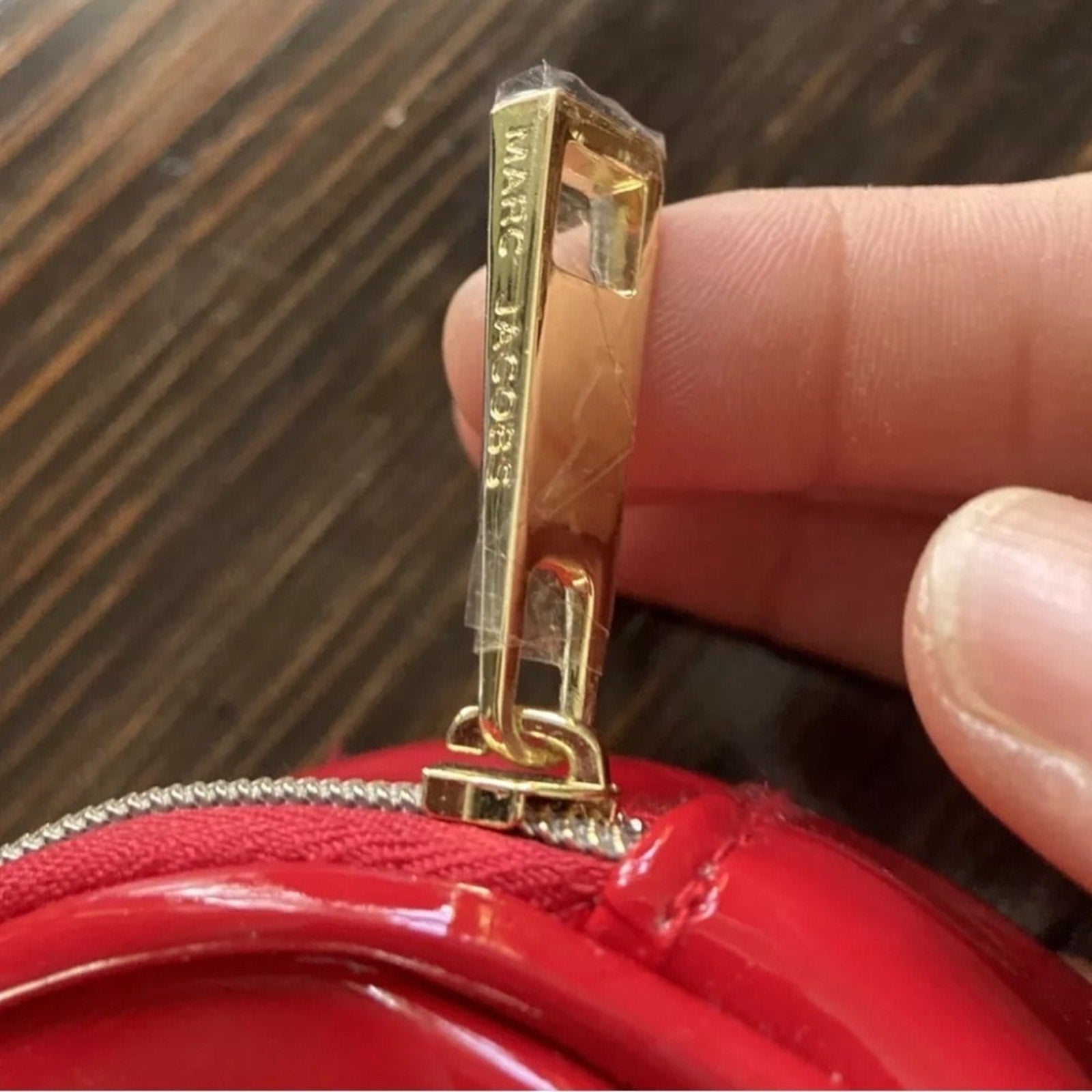 MARC JACOBS Red Patent Leather Crossbody Round Circle Bag Bundle