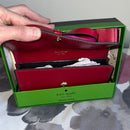 Kate Spade ♠️ Leather Waist Bag / Fanny Pack Belt Bag with Red Bow