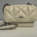 NWOT - Coach CJ526 Mini Klare Crossbody Puffy Diamond Quilting Chalk Leather