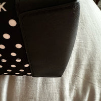 Michael Kors Black & White Polk A Dot Eva Nylon Small Tote