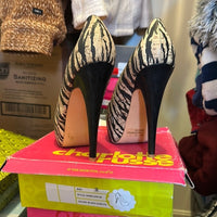 Zebra Print Platform Heels