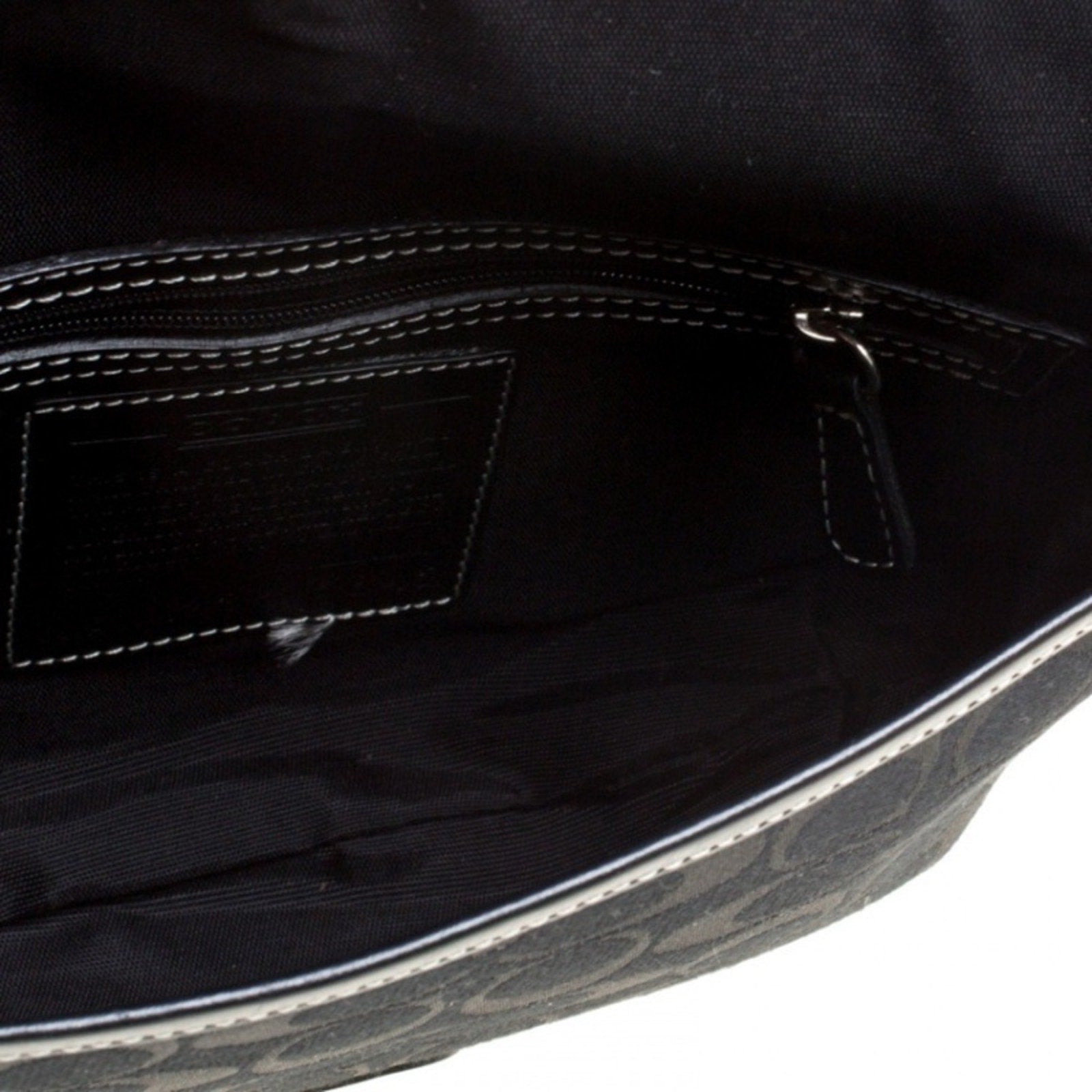 Coach Black Signature Canvas Crossbody Bag NWOT