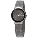 SKAGEN Freja Grey Dial Stainless Steel Ladies Mesh Ladies Watch