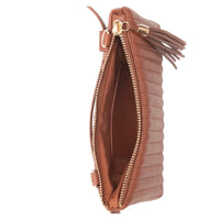 INC International Concepts Convertible Fanny Pack belt bag / Crossbody Purse - Cognac Brown Quilted (Various sizes)