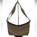 VINTAGE GUCCI shoulder bag khaki canvas plain 35098 3444 EUC