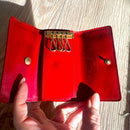 Red Louis Vuitton Leather Key Holder