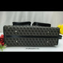 Vintage Dooney & Bourke Gray Canvas w/Black Leather trim