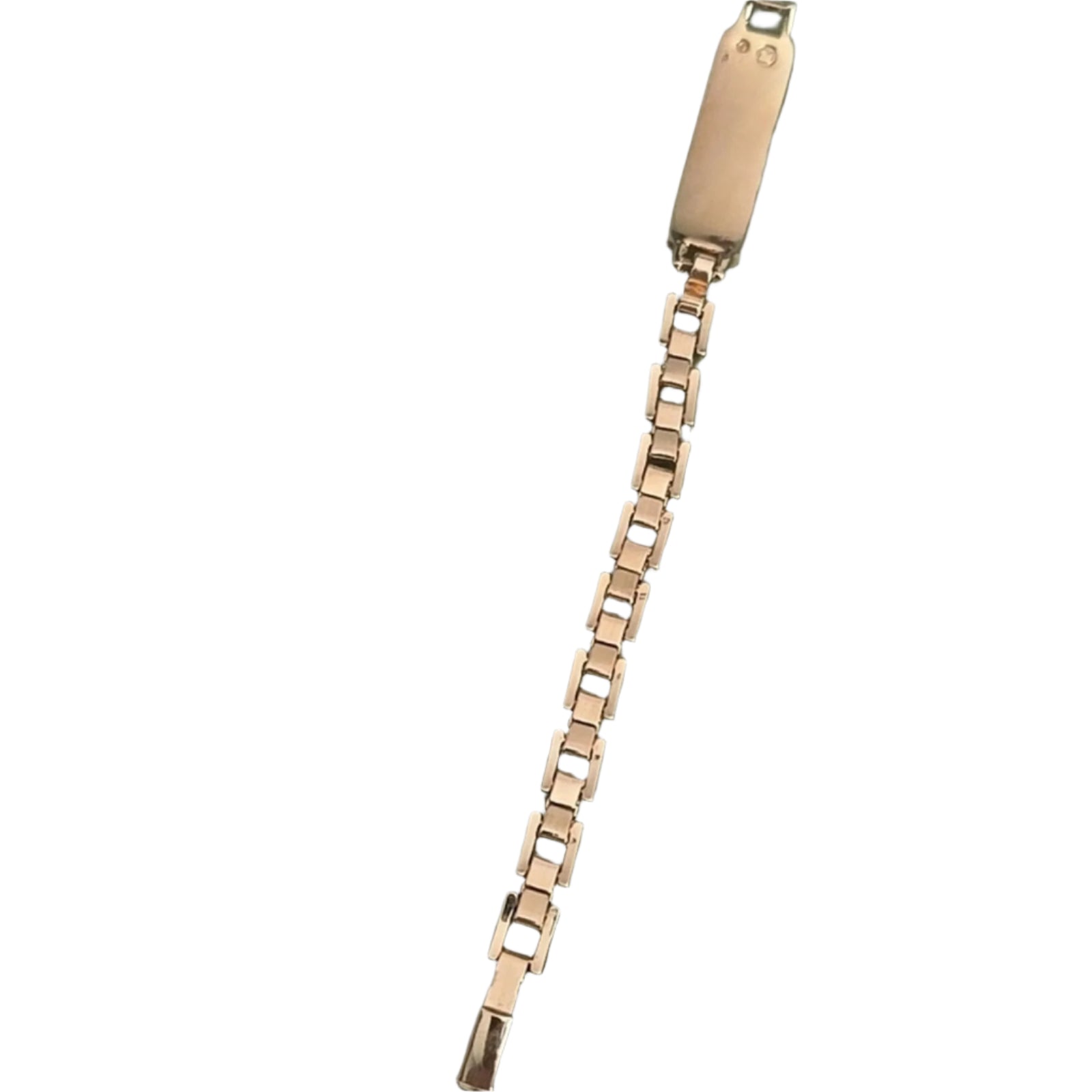 Vintage Gold Plated Swarovski Chain Link Bracelet (Discontinued) 7 in.