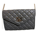 Badgley Mischka Crossbody Gray Gold Hardware
