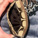Coach Signature Vintage Keycard Holder Wristlet