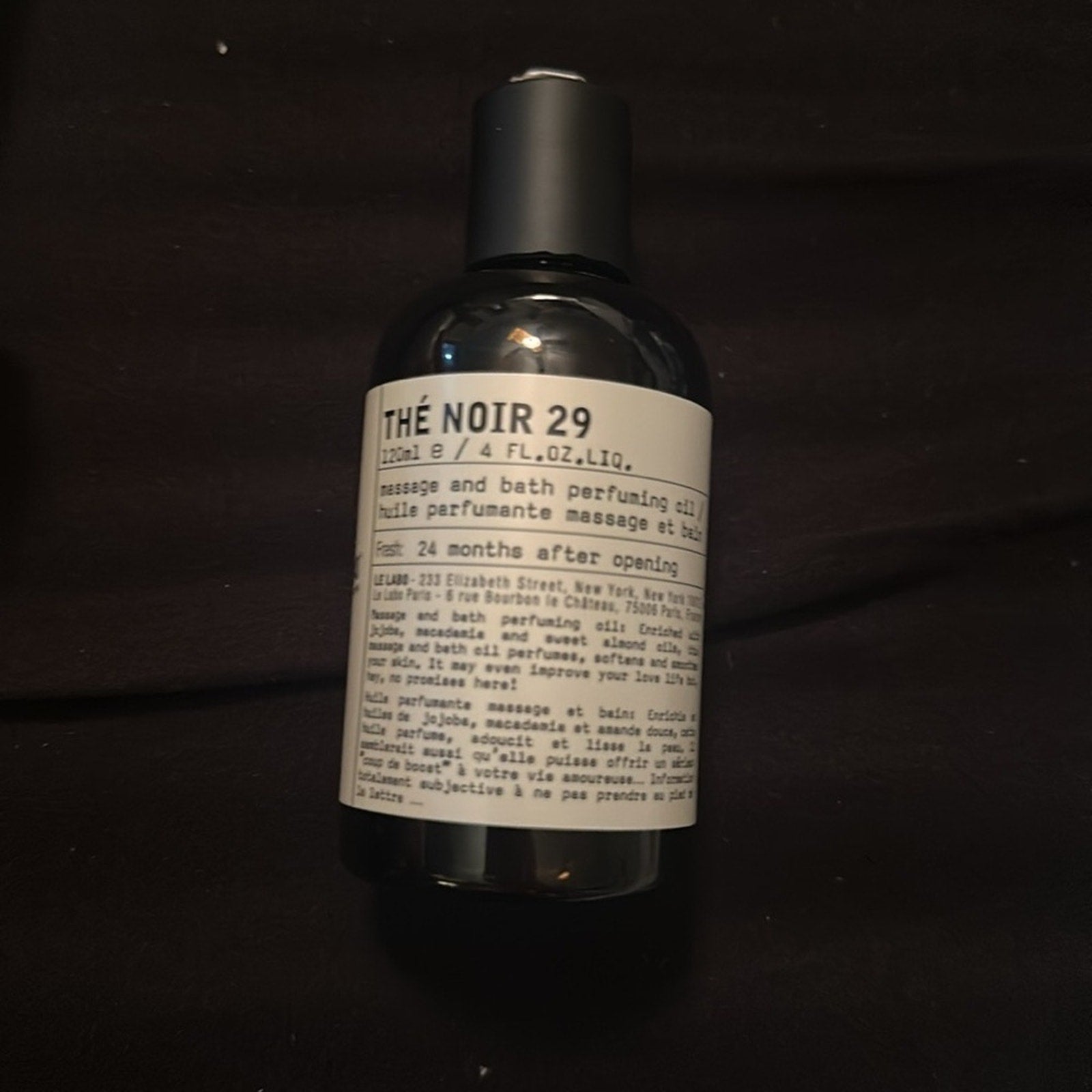 Le Labo, The Noir 29, 4 OZ, Message and bath perfuming oil