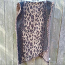 INC International Concepts Leopard Print Fringed Scarf/Shawl_NWT