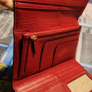 MK Red Pebble Leather  Wallet  EUC ✨️ Host Pick. BUY NOW PRICE 💰