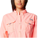 Columbia Women's Tiki Pink Bahama LS, PFG Button Down