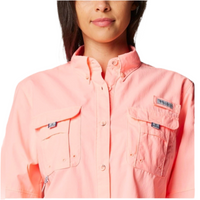 Columbia Women's Tiki Pink Bahama LS, PFG Button Down