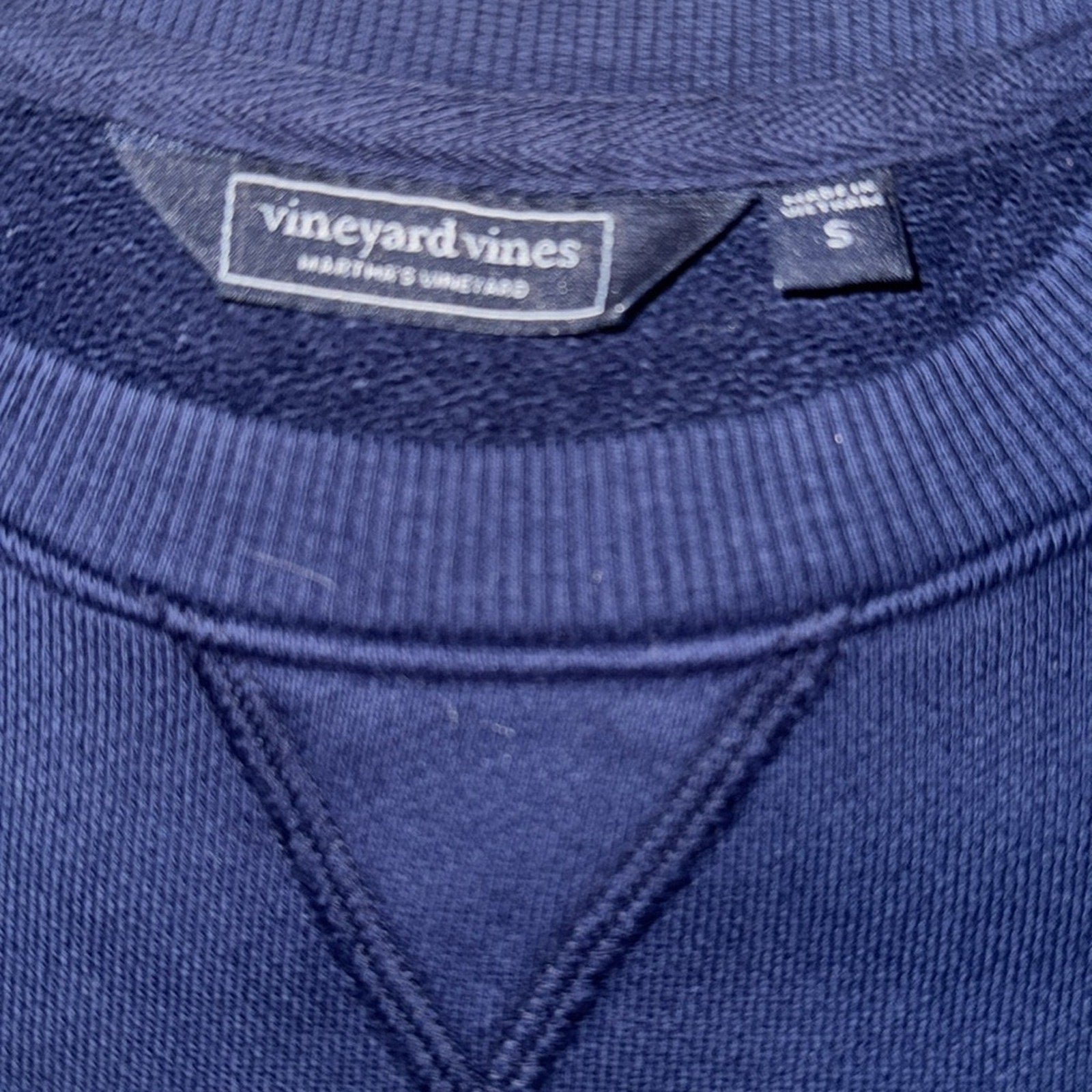 Vineyard Vines Navy Anchor Sweatshirt (Small)