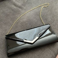 Aldo Black Patent Leather Clutch