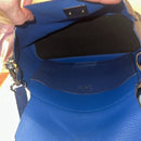 VINTAGE Furla Blue Pebble Leather adjustable crossbody purse RARE
