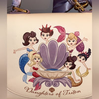 Lounge Fly Disney The Little Mermaid Daughters of Triton bundle NWT