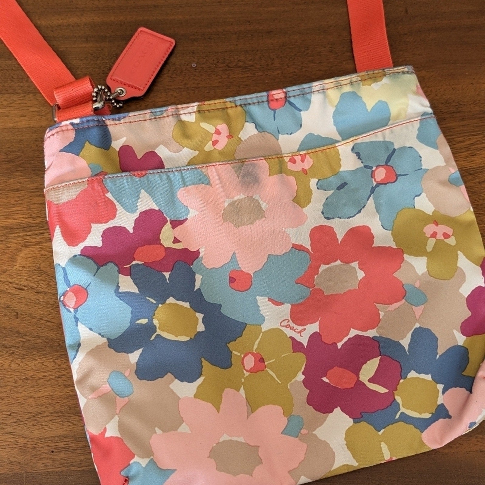 Coach getaway floral print crossbody bag