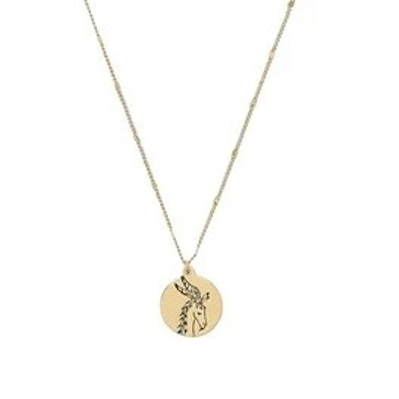 Kate Spade New York in the Stars Golden Tone Chain Capricorn Charm Goat Symbol