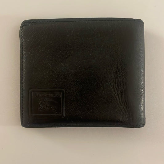 Burberry Bi Fold Wallet Men Black Authentic “Clean”