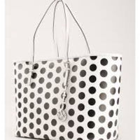 Michael Kors Polka Dot Tote Bag - Black and White
