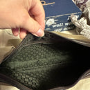 VINTAGE GUCCI shoulder bag khaki canvas plain 35098 3444 EUC