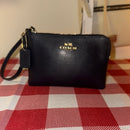 Coach Midnight Blue Wristlet EUC