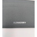 Burberry Sandon Card Case Wallet Embossed Logo Leather Storm Grey *NWT*