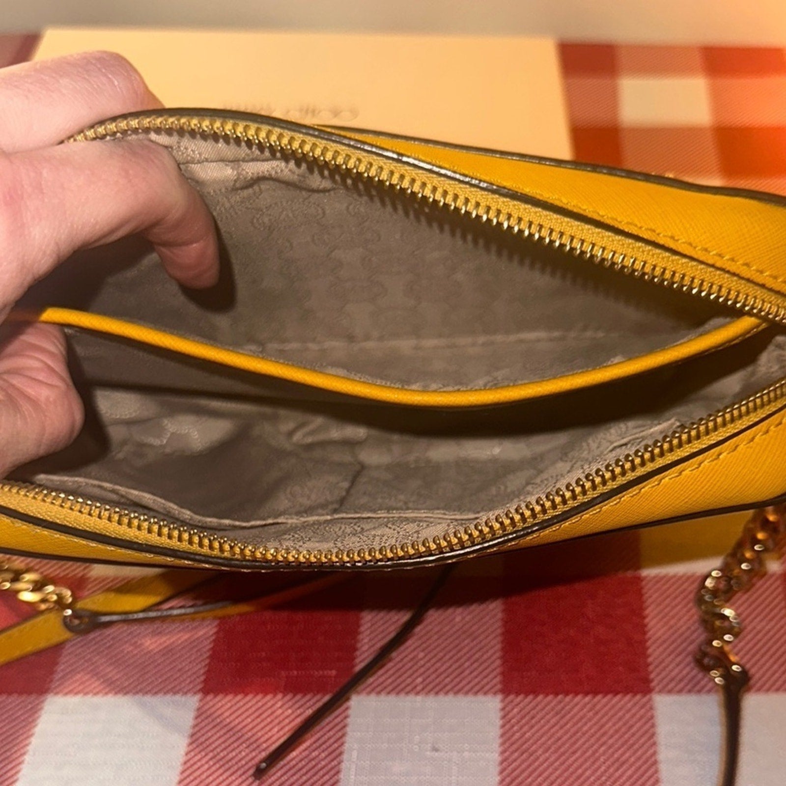 Michael Kors Jet Set Large Saffiano Leather Crossbody Bag