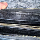 Miu Miu Black Quilted zip around Wallet with bow EUC