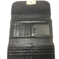 Coach Black Canvis Long Wallet