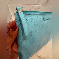 KATE SPADE HEART PRINT ZIPPER CLUTH WALLET