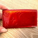 Red Louis Vuitton Leather Key Holder