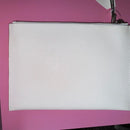 Michael Kors White Saffiano Leather XL NWT XL 6"x10" White Wristlet-Item