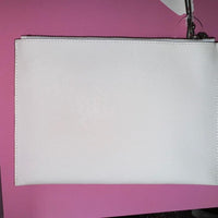 Michael Kors White Saffiano Leather XL NWT XL 6"x10" White Wristlet-Item