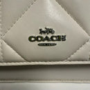 NWOT - Coach CJ526 Mini Klare Crossbody Puffy Diamond Quilting Chalk Leather