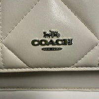 NWOT - Coach CJ526 Mini Klare Crossbody Puffy Diamond Quilting Chalk Leather