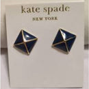 Kate Spade navy blue and 14k gold filled earrings