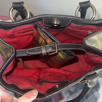 Dooney & Bourke Plaid Handbag and Wallet Set