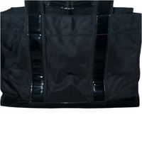 Tory Burch Black Nylon and Leather Ella Tote