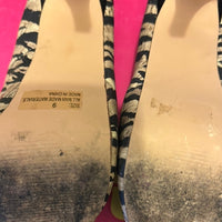 Zebra Print Platform Heels