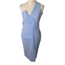 Lavish Alice Cornflower Blue One-shoulder Midi Dress