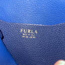 VINTAGE Furla Blue Pebble Leather adjustable crossbody purse RARE
