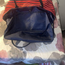 Kate Spade Catie Classic Red and Navy Striped Tote Bag LIKE NEW
